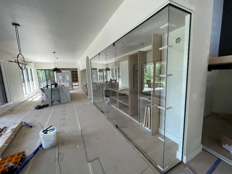 custom wine cellar installation